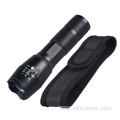 LED zoom usb rechargeable high power flashlight